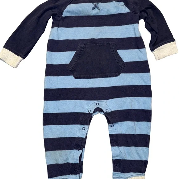 Baby GAP Multicolor Striped Kids Footies 100% Cotton 18-24 Months - Picture 4 of 12